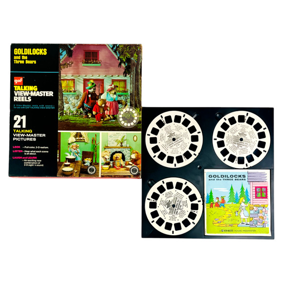 Goldilocks and Three Bears View Master Reel Set Talking GAF AVB 317 Vintage 1963 - Picture 1 of 9